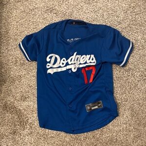 Blue LA Dodgers Shohei Ohtani Youth Baseball Jersey